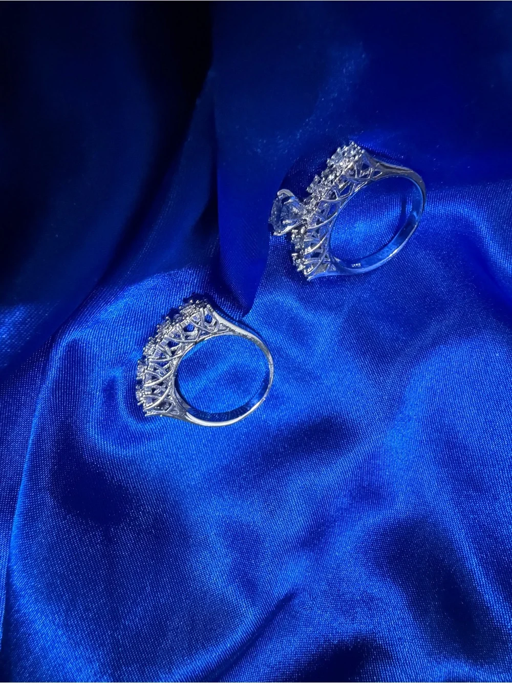 Moissanite Ring Set - Elegant Sparkle